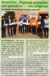 Bericht: Blauer Kurier 27.05.2014